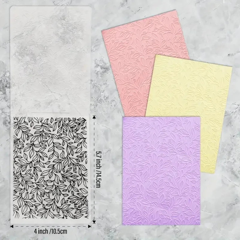1 Pc Embossing Leaf Background Pattern