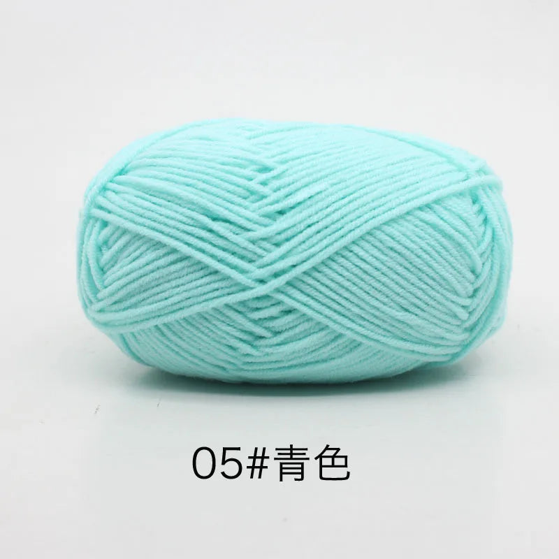 40-50g/Set 4ply Milk Cotton(80%) Knitting Yarn