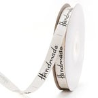 25 Yards 3/8'' (10mm) Handmade Design Polyester Ribbon