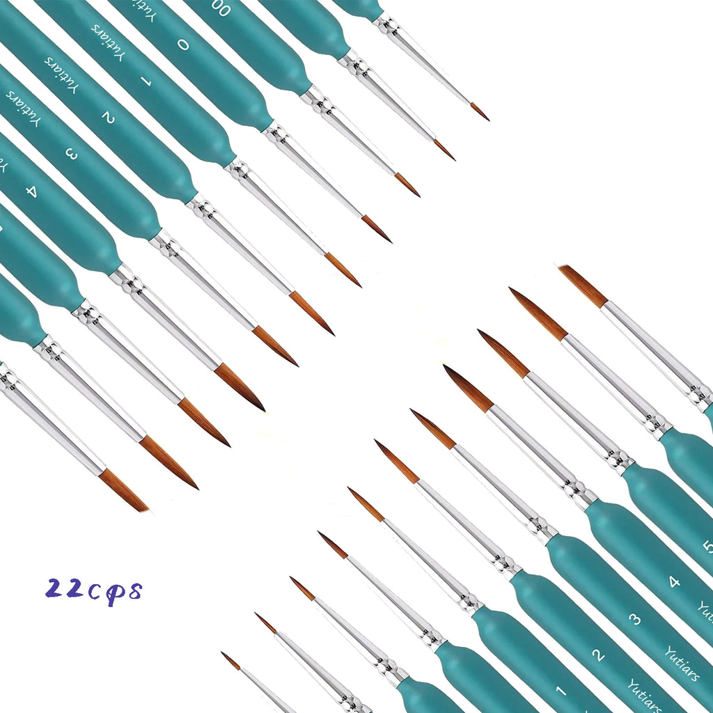 11/22pcs Miniature Paint Brushes Art Painting Brushes