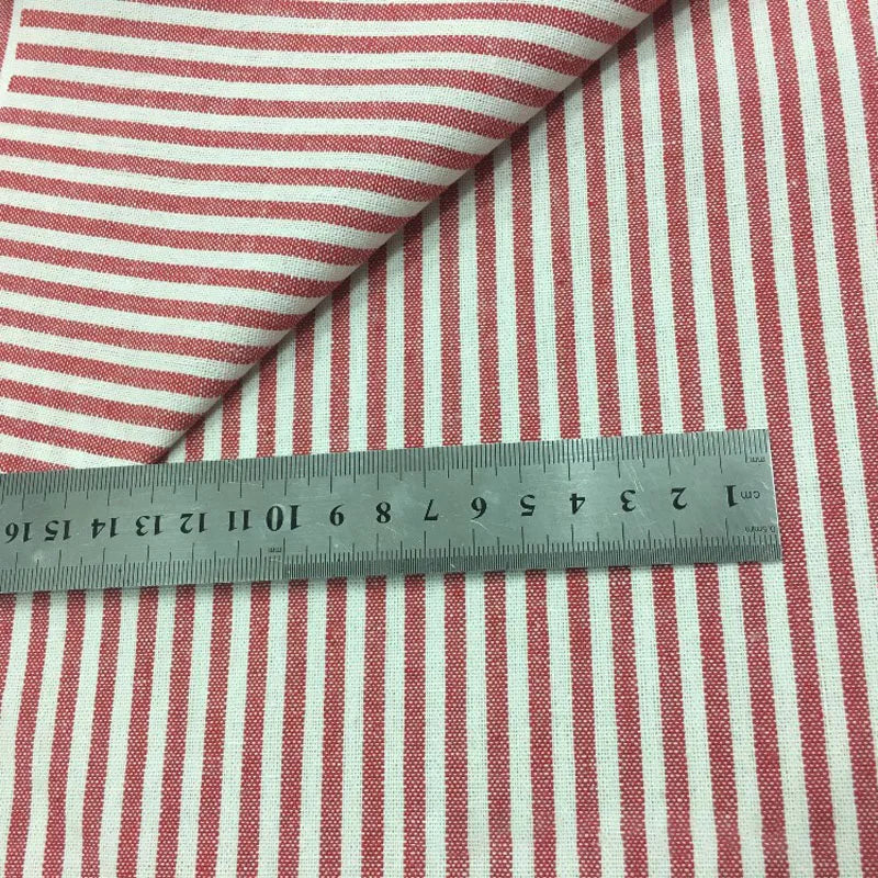 High Quality Yarn-dyed Fabric Striped Cotton Linen Fabric