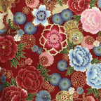 Japanese Style Kimono Bronzed Cotton Fabric