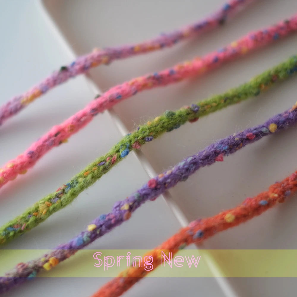 3 Yards Colorful Yarn Knitting Stripe