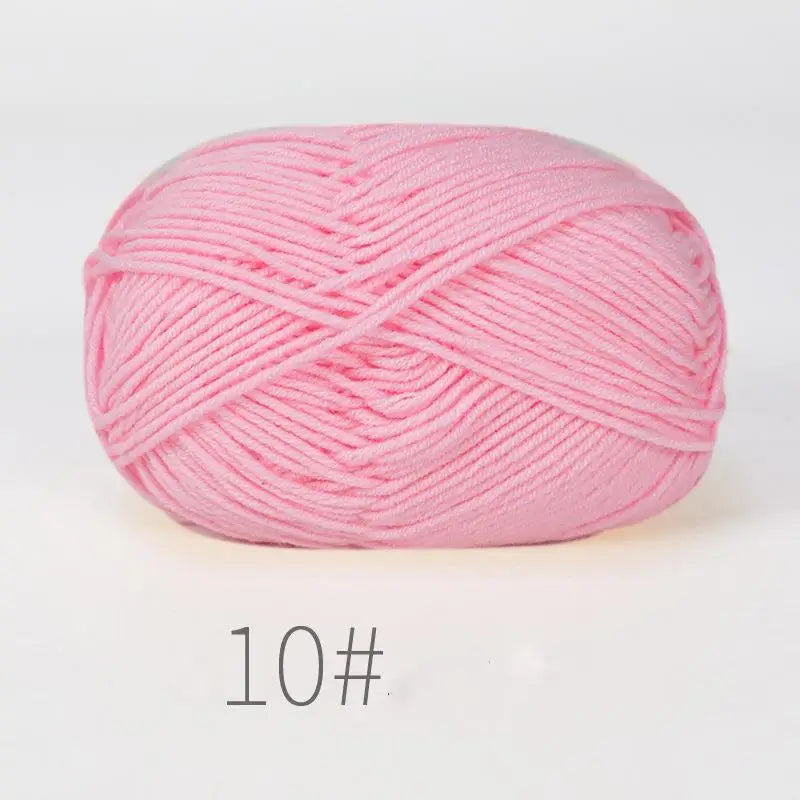 50g Milk Cotton Crochet Yarn 4ply