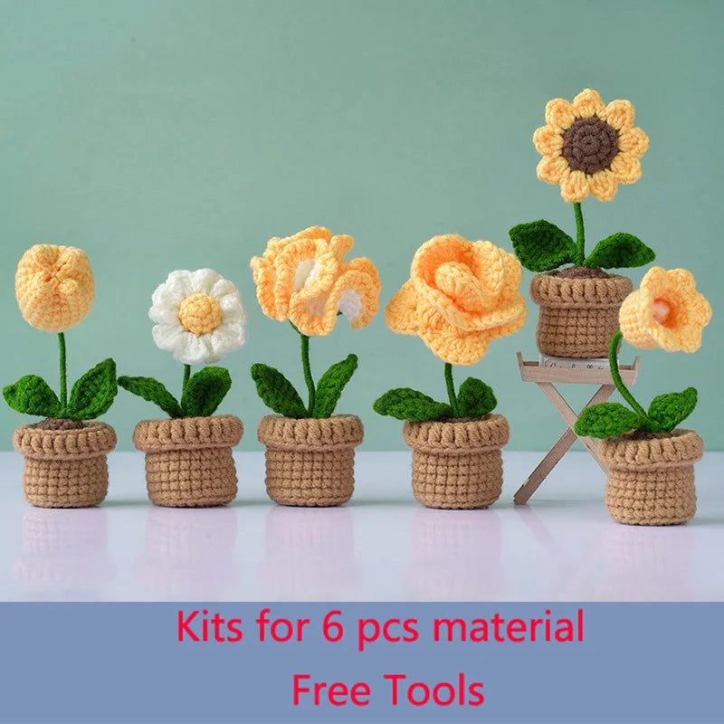 Flower Crochet Knitting Kit Tulip