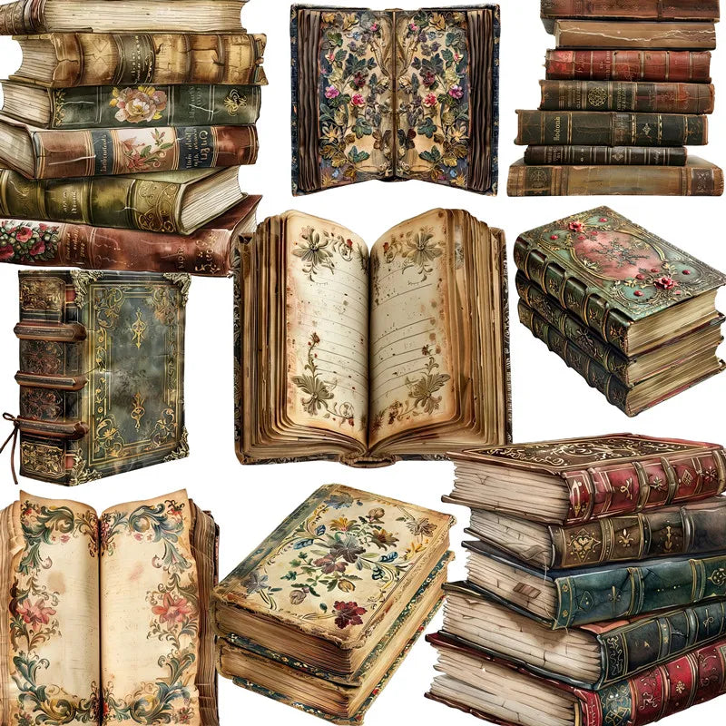 Retro books Stickers Crafts And Scrapbooking stickers