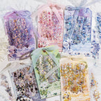 Mr Paper 2Style 60Pcs/bag Ice Crystals PET Long Strip Scrapbook Sticker