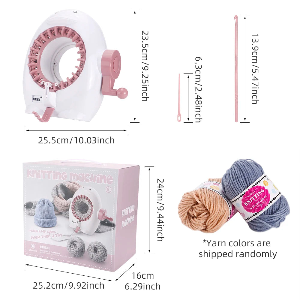 Professional 22 Needles Knitting Machine Kit (Penguin shape) Row Counter