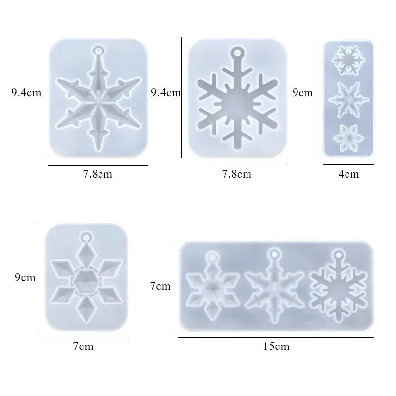 Silicone Snowflake Mold Handmade Jewelry Making