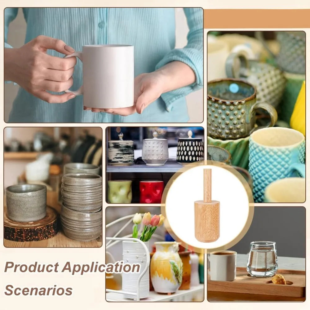 86x31inch Cup Pottery Molds Burlywood Wood