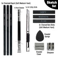 11 Pcs Art Set Sketch Charcoal Graphite Pencil