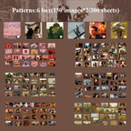 300pcs/pack Cute Stickers Film Paper