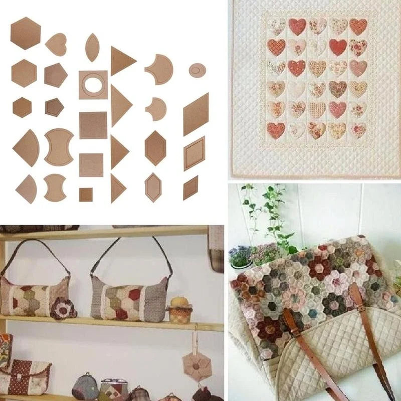 1 Set 54PCS Mixed Quilt Patterns Acrylic