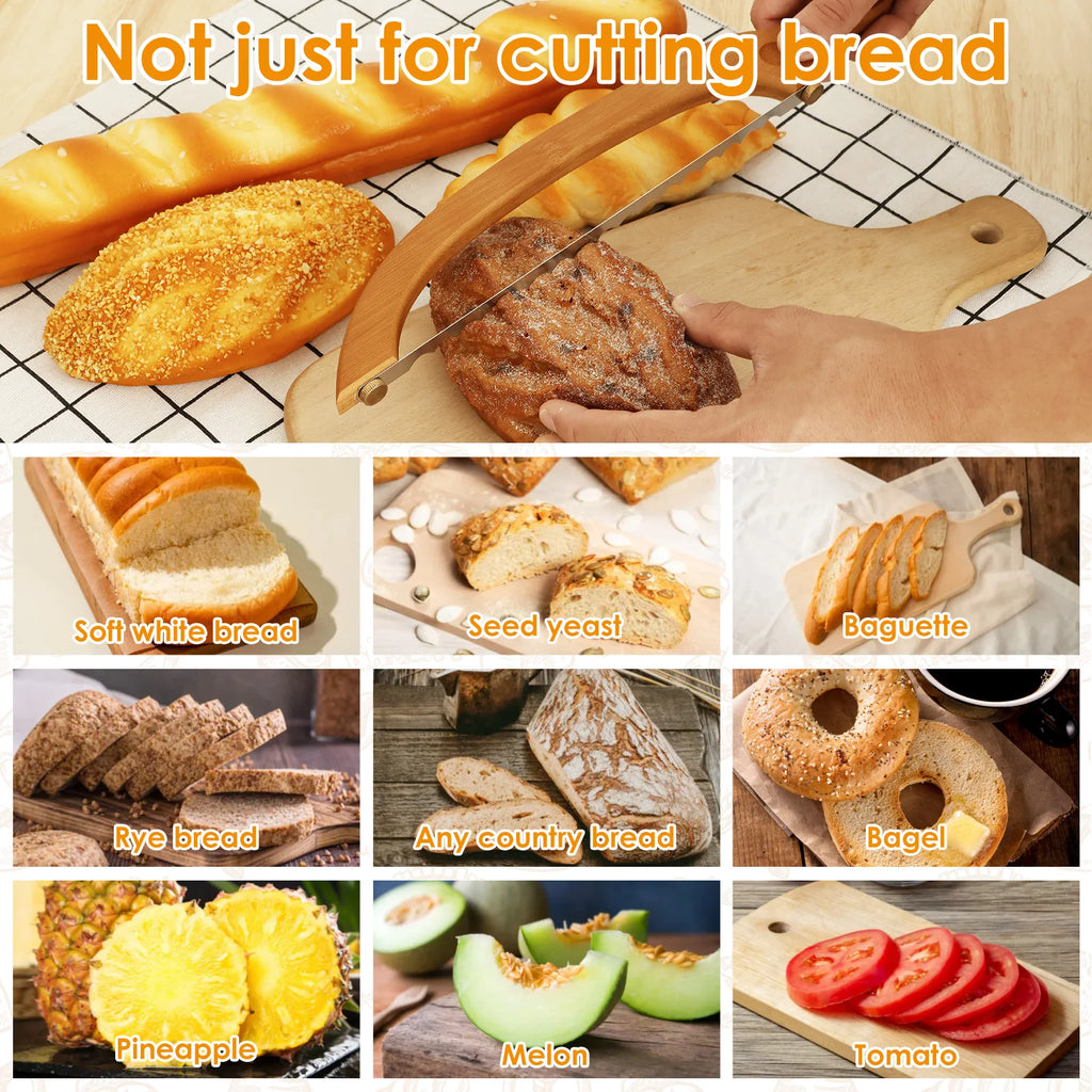 Wooden Bread Bow Knife Bow Bread Knife