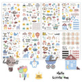 4 sheets/pack Baby Scrapbook Stickers