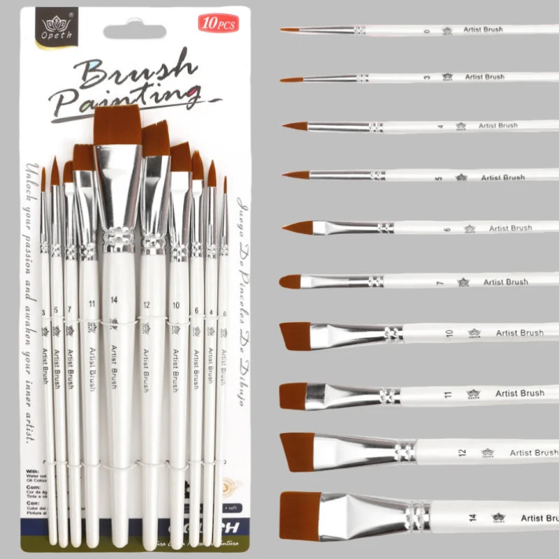 10pcs Multifunctional Art Painting Brushes Set
