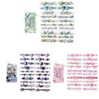 Mr Paper 2Style 60Pcs/bag Ice Crystals PET Long Strip Scrapbook Sticker