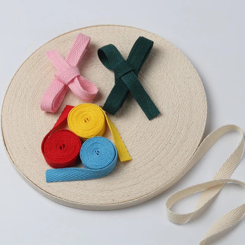 10mm/15mm/20mm 100% Cotton Ribbon