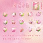 30pcs Kawaii Beautiful Flowers Memo Pad