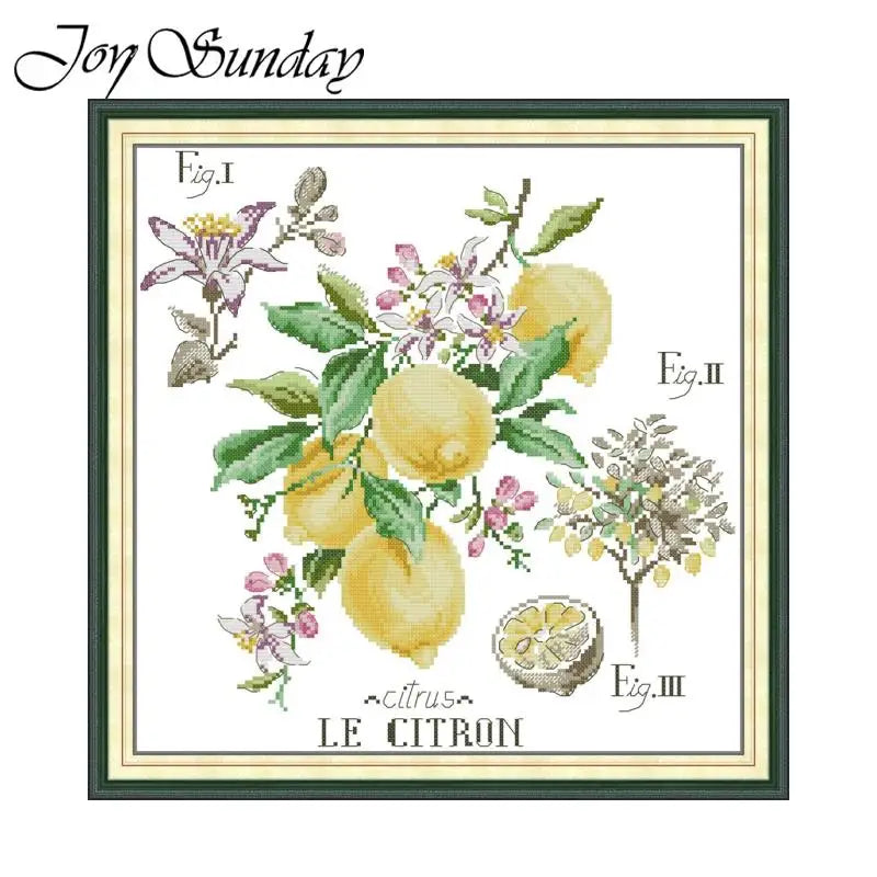 Joy Sunday Cross Stitch Legend - Lemon HD Pattern