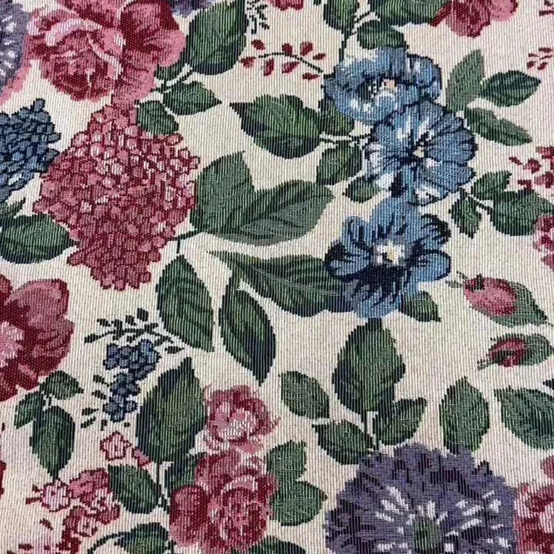 100X148Cm Oil Painting Floral Jacquard Fabric