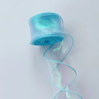 Rainbow Fishtail Ribbons Wave Edge Organza