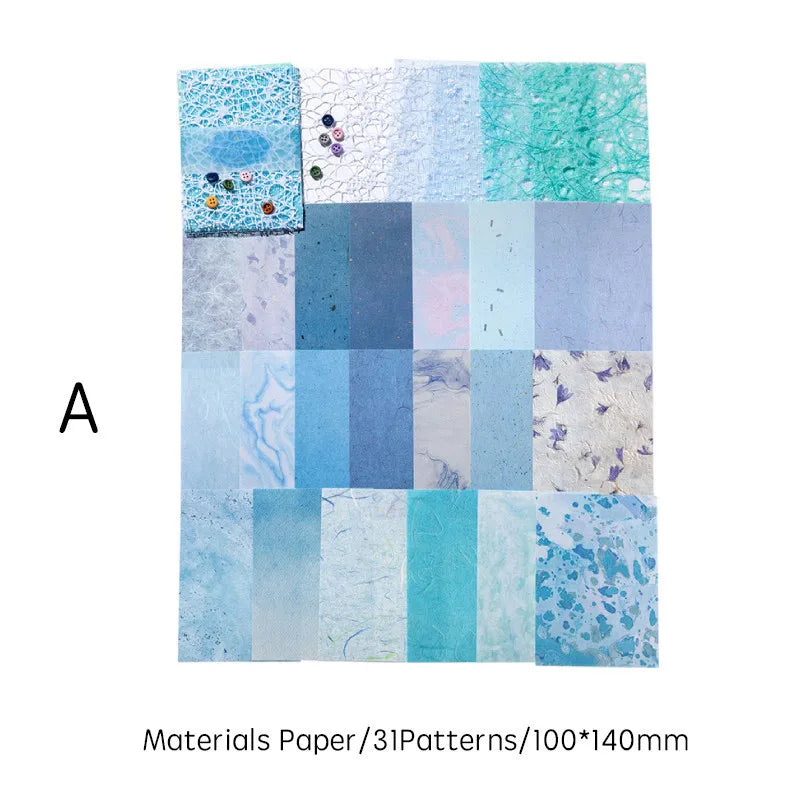 26pcs/pack Scrapbook Paper Gauze Materials DIY Scrapbooking