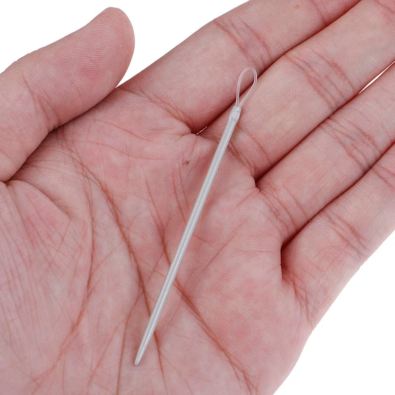 3pcs/set Big Eye Nylon Wire Knitting Needles