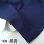 Cotton Linen Fabric Skin Texture Crepe