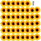 30-150Pcs Sunflower Artificial Flower Heads