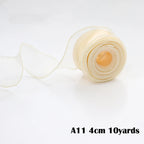 40mm 10Yards Wavy Edge Fishtail Organza Ribbon