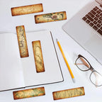 30pcs Kraft Paper Retro Map Reading Cardstock 4x15cm