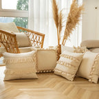 Boho Beige Cushion Cover