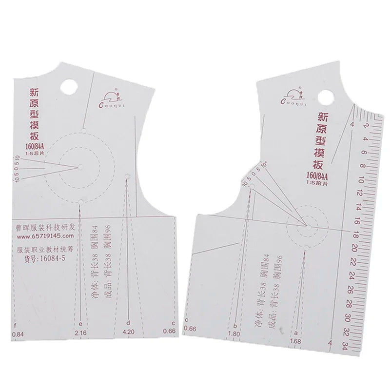 Women Clothes Prototype Ruler Drawing Template