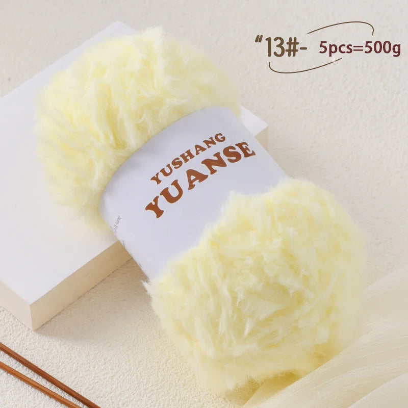 Faux Fur Yarn for Knitting
