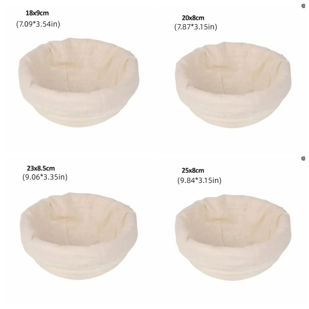 Round Woven Fermentation Basket with Liner