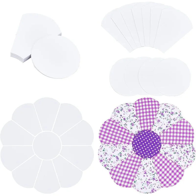 88 Pcs Flower Shape Paper Quilting Templates
