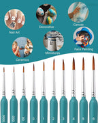11/22pcs Miniature Paint Brushes Art Painting Brushes