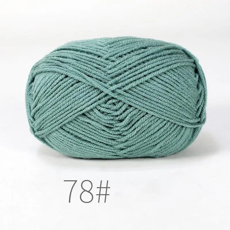 50g Milk Cotton Crochet Yarn 4ply