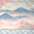 Chiffon Fabric Chinese Landscape Printing