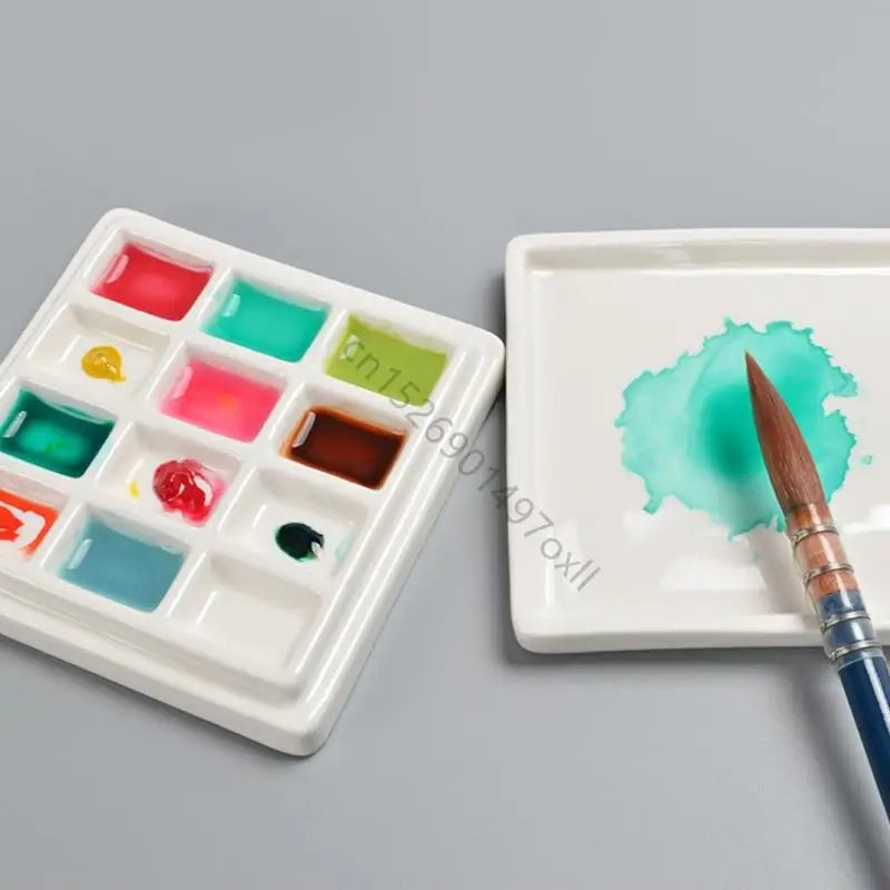 Artist Paint Palette Ceramic Mixing Tray