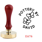 Custom Pottery Stamp for Clay Logo Design Personalized Customized Stamp