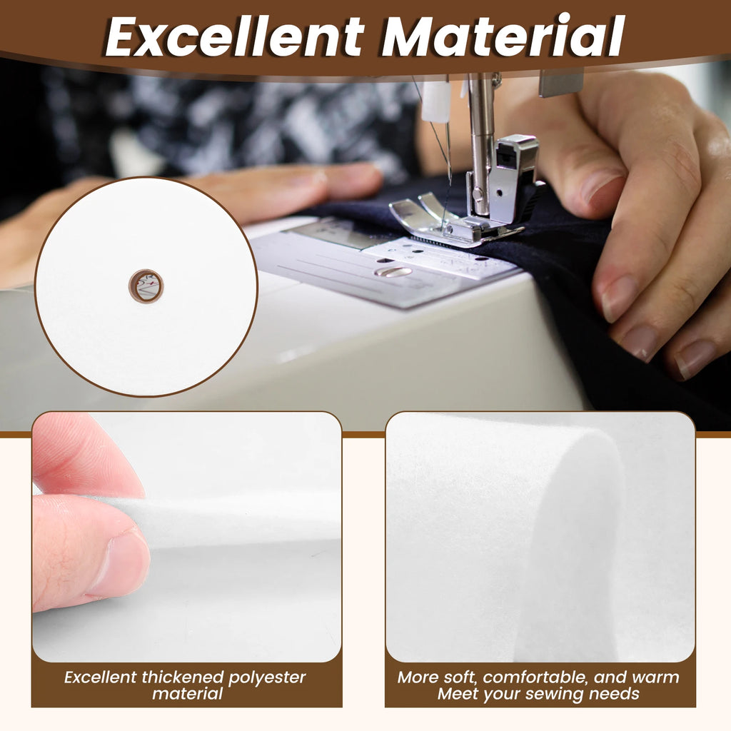 3 Rolls Jelly Roll Batting Strips Polyester