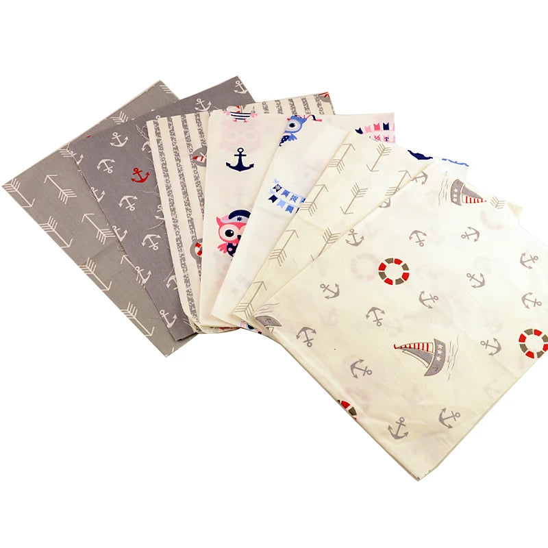 40/50*50cm 6-8 PCS Candy Color Floral Fat Quarter Fabric Bundles