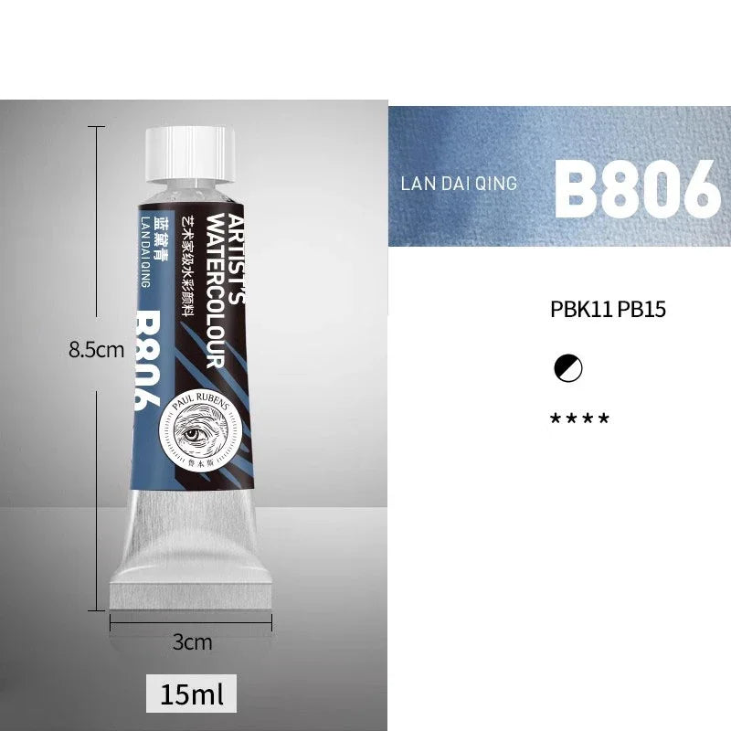 NEW Paul Rubens Professional Watercolor Paint 21 colors 15ML