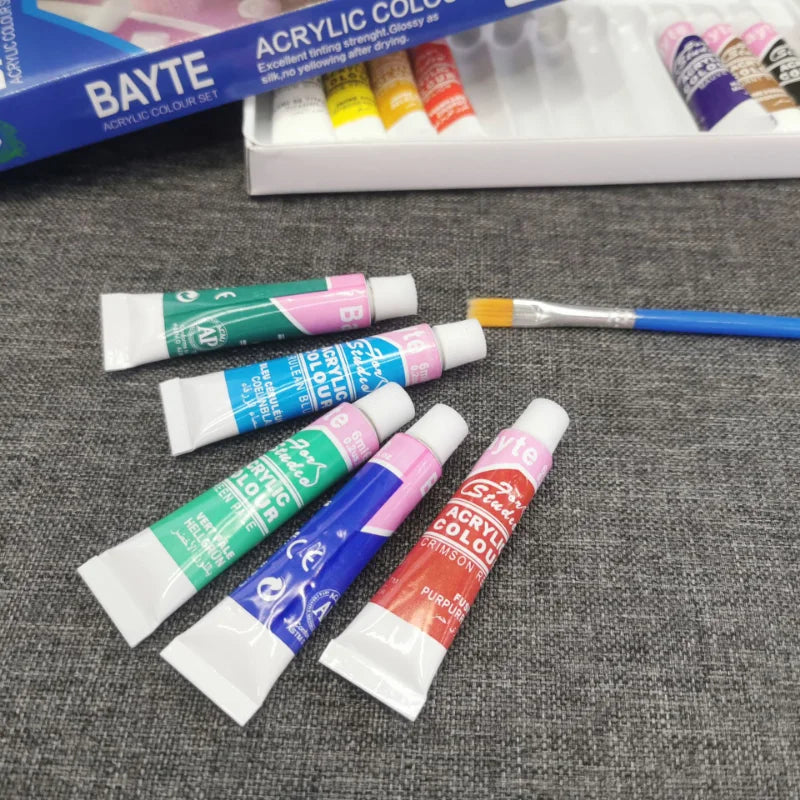 12 Colors/set of Art Painting Professional Acrylic Paint Watercolor Set