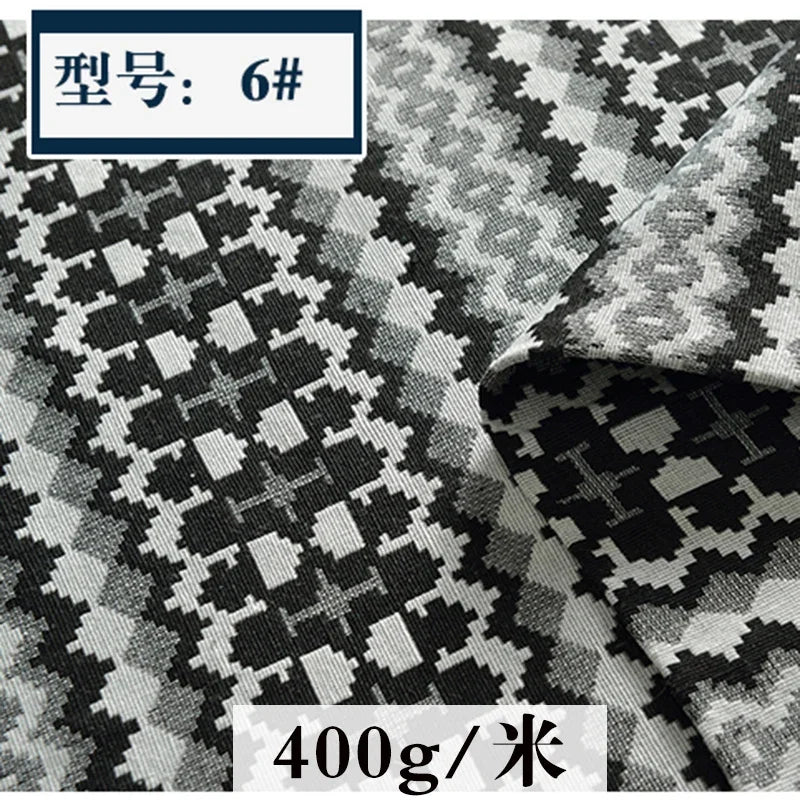 Dyed Ethnic Style Cotton Linen Fabric