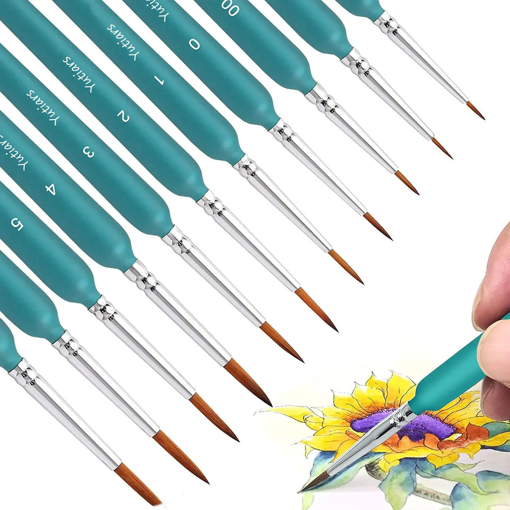 11/22pcs Miniature Paint Brushes Art Painting Brushes