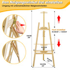 Studio Easel Adjustable Drawing Painting Holder