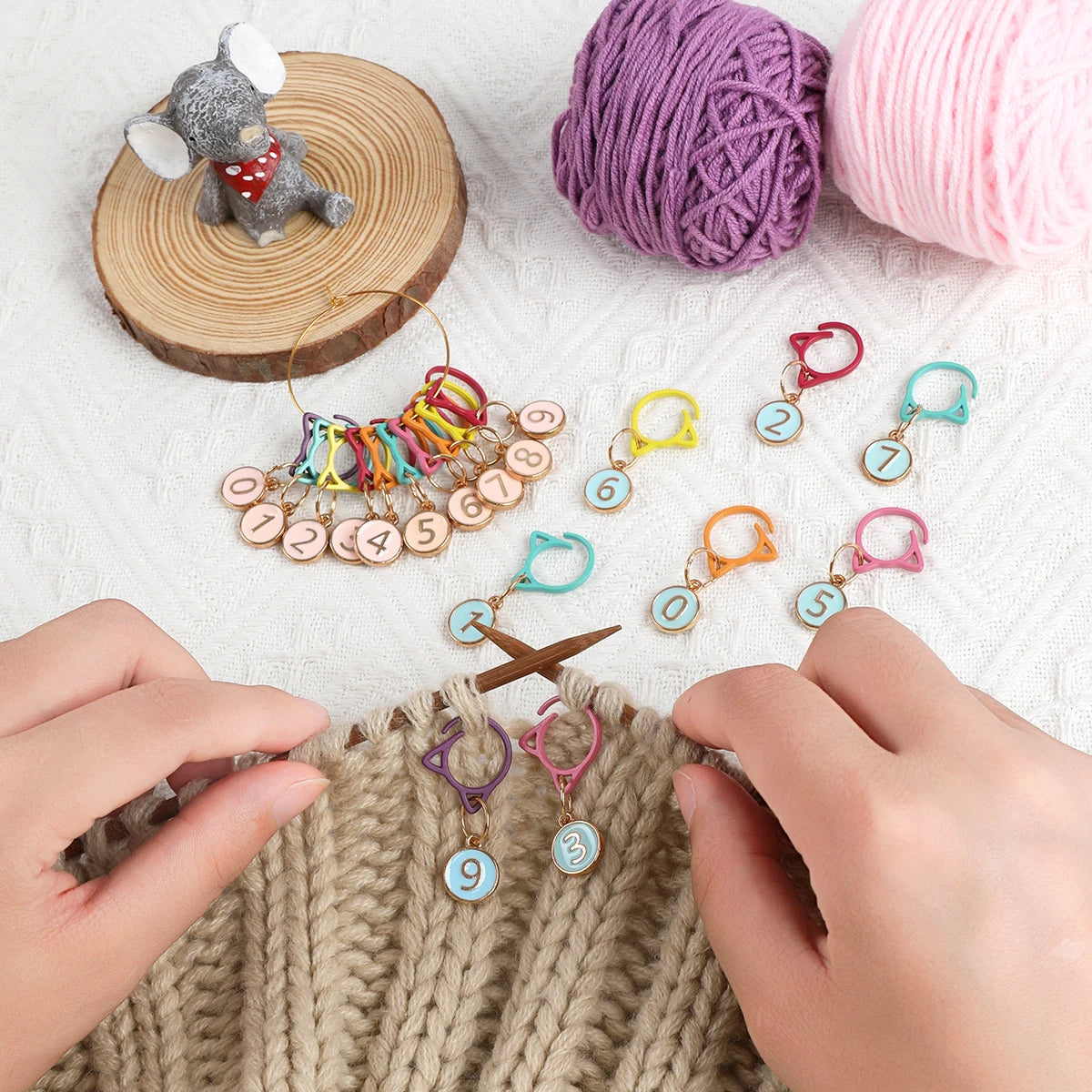 10pcs/Set Handmade Knitting Stitch Markers